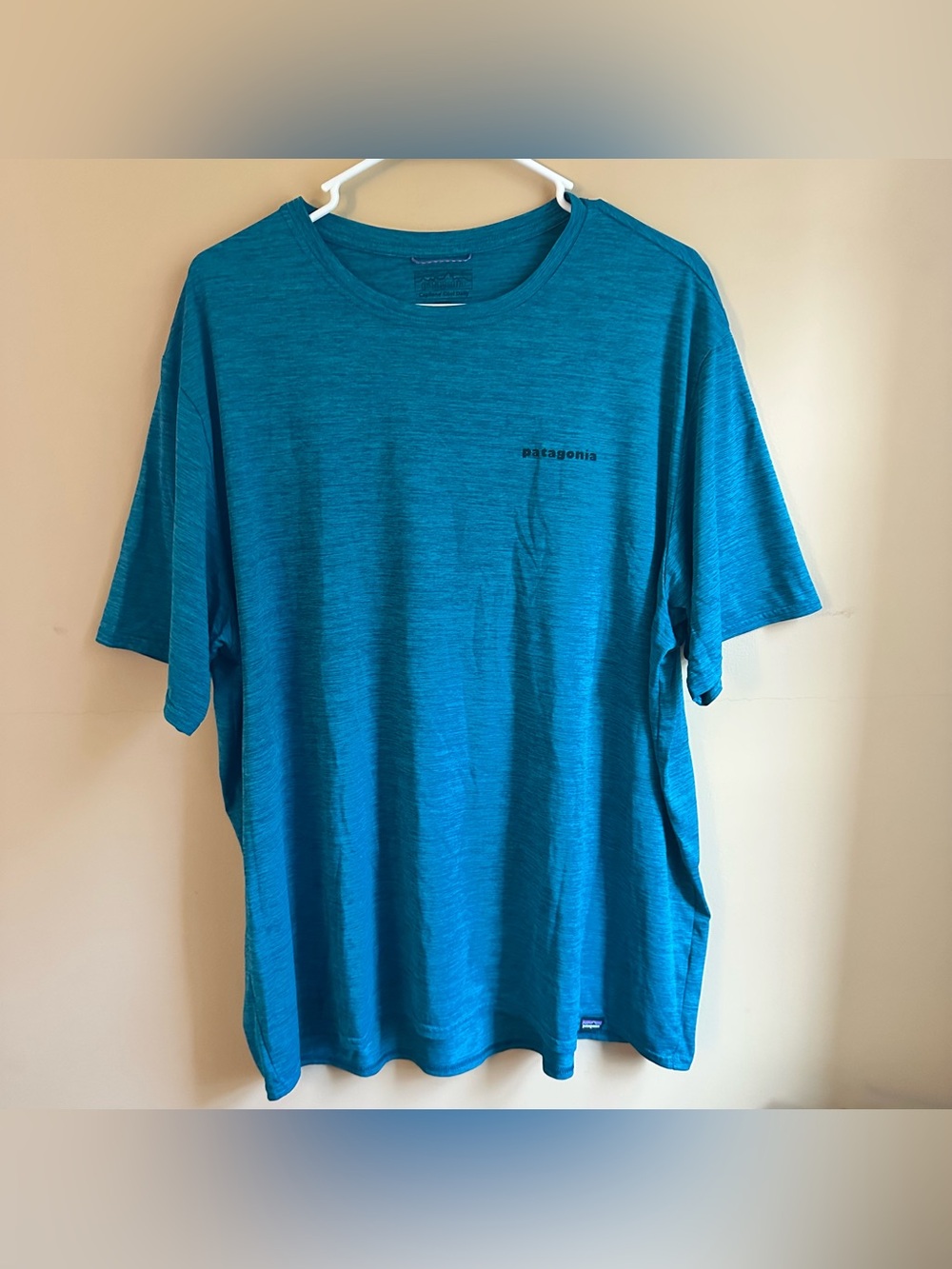 Patagonia Men's Capilene Cool Daily Graphic Tee Shirt Blue Green Size XXL